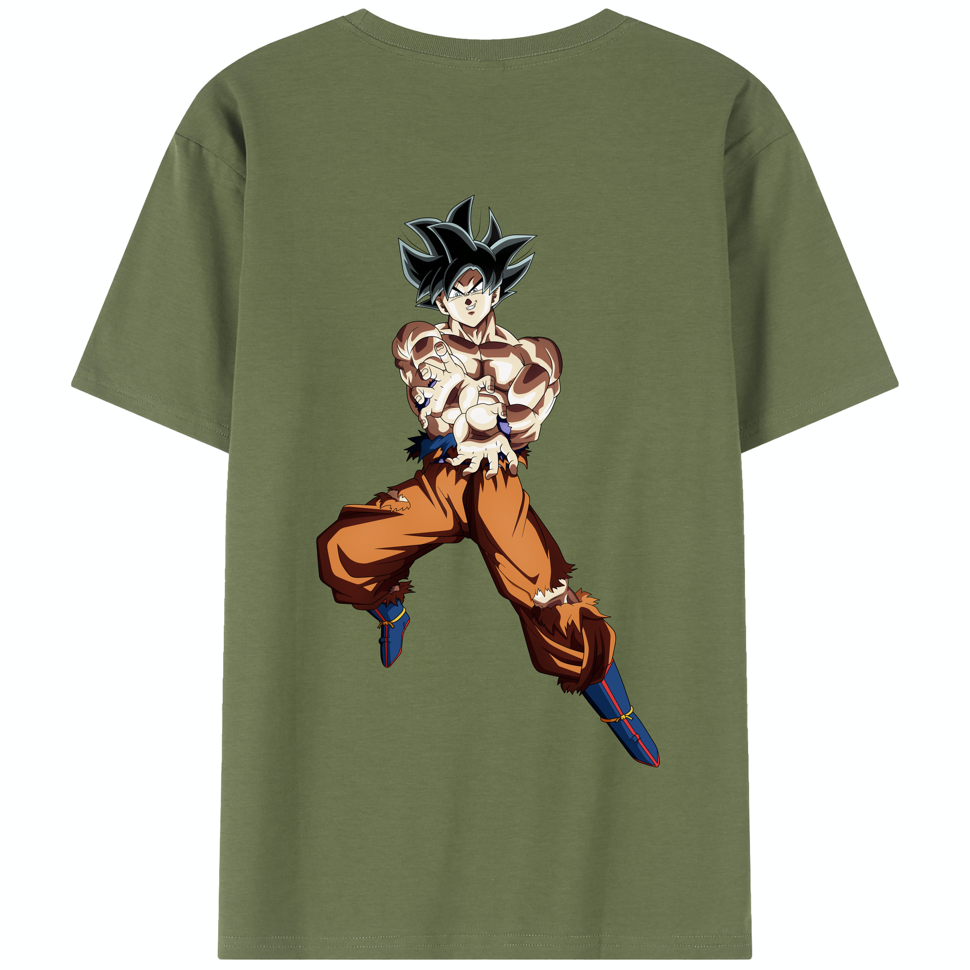 （画像用） ドラゴンボール 孫悟空（そん ごくう）Son Goku カカロット DRAGON BALL Kakarotto 綿100％半袖Tシャツ（背面プリント）